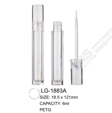 Round Plastic Empty Lipgloss Packaging Container