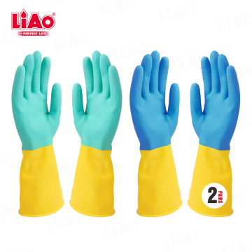 قفازات LIAO المنزلية السميكة من اللاتكس