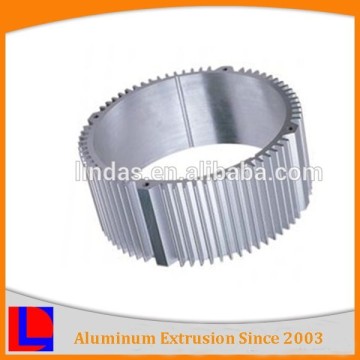 Extruded finned heat sink silver anodizing 6000 series electrical aluminum