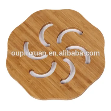 flower shaped bamboo insulation mat & pad