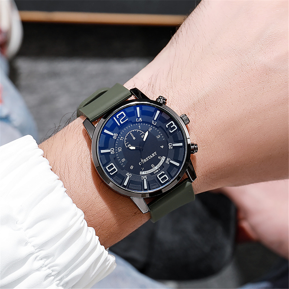 Business Quartz Watches for Men Silicone Wnstwatch