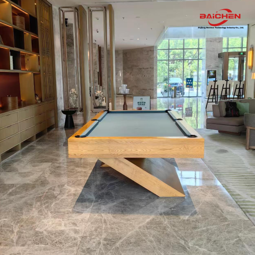 modern gri keçe ev bilardo masası