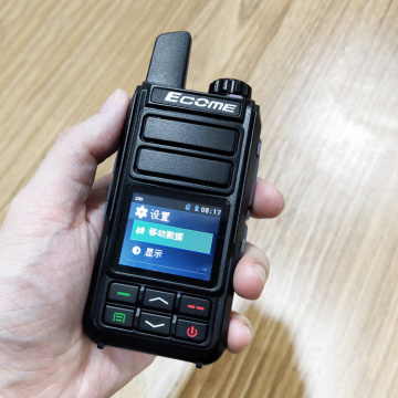 2020 NOUVEAU ECOME ET-A33 4G LTE Network POC Radio Radio Android Walkie Talkie avec carte SIM