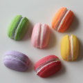 Groothandel 100 stks Hars Bitterkoek Plaksteen Cabochon Miniatuur Macaron Cake Kawaii Oorbellen Sleutelhangers DIY Ambachten