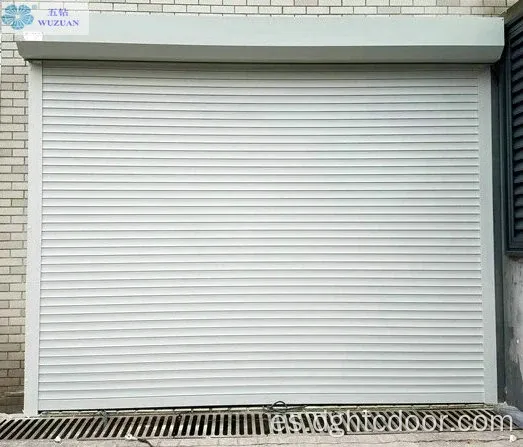 Puerta automática de garaje automático de aluminio