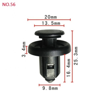 Wysokiej jakości plastikowy pchnięcie samochodu typu fender Fender Clips-91505-S9A-003 dla Hondy