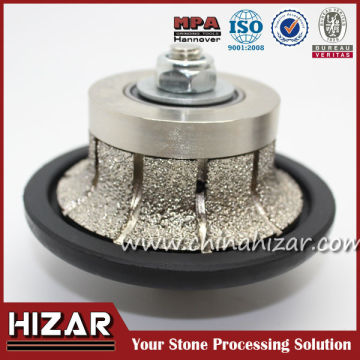 HIZAR DIAMOND สูญญากาศเราเตอร์หินแกรนิตบดบิต/วงล้อโปรไฟล์บิต/บิตบิต