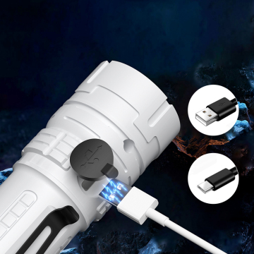 USB Rechargeable LED Mini Flashlight for Tactical Camping and Emergency Use