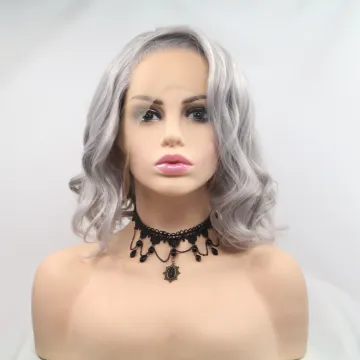 Vigorous mono short bob premium high quality afro kinky curly wholesale black women synthetic hair wigs lace front