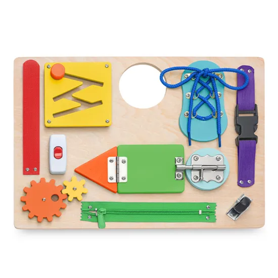 Montessori Wooden Busy Board: A Comprehensive Sensory Learning Toy for Toddler's Early Education