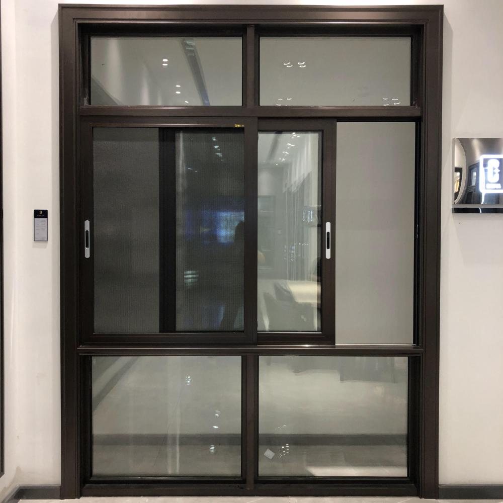 Portes coulissantes à double vitrage en aluminium intérieur personnalisé