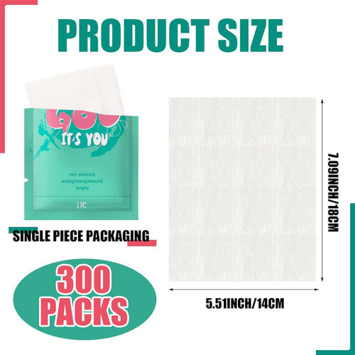 Khăn lau ướt khử mùi và chống mồ hôi nách nữ một mảnh tùy chỉnh