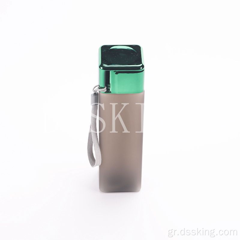 480ml Διαφανή στιγμιαία κύπελλα τετράγωνο πλαστικό φλιτζάνι νερό BPA δωρεάν μπουκάλι νερό