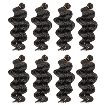 Deep Wave Braiding Hair Crochet Braid Extensions 9inch Ocean Wave Crochet Hair Synthetic Curly Crochet Hair