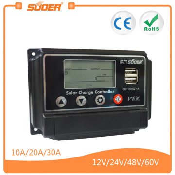 Suoer 12V 24V 30A Solar Controller (ST-W1230)