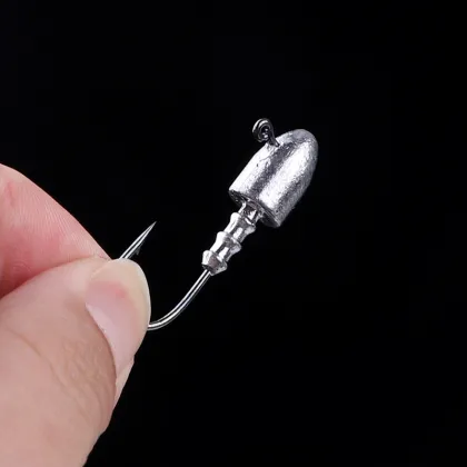 Lead Bullet Head Jig Hook Metal Fishing Lure JY2028