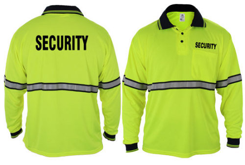 3M reflective type dry fit fabric police polo shirt ,guard uniform, police security uniform