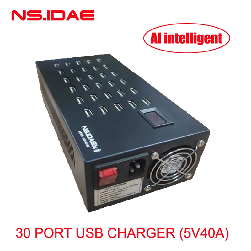 30 port Fast charger with light extension