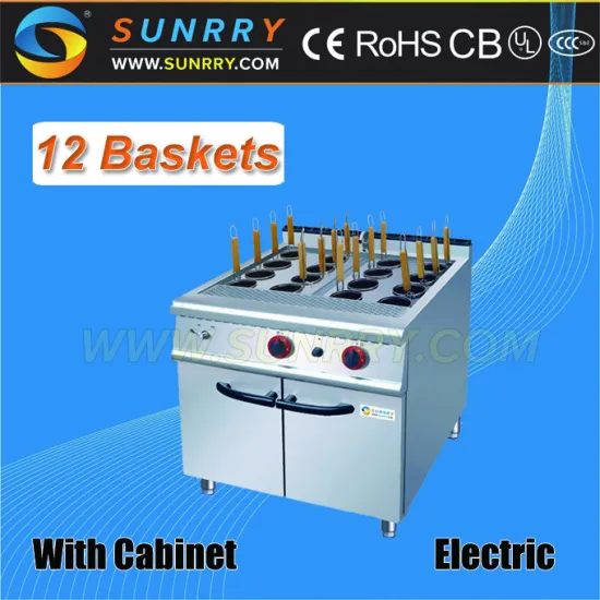 Electric stainless steel 12 baskets automatic used pasta machine