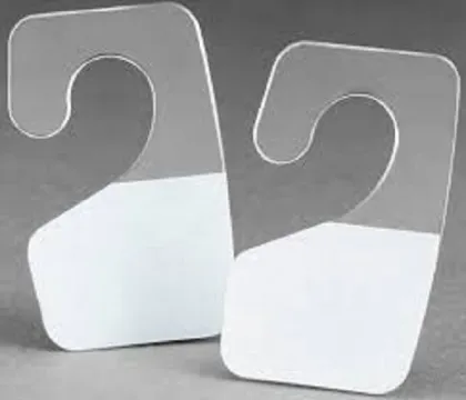 Hook Style Adhesive Plastic Hang Tabs