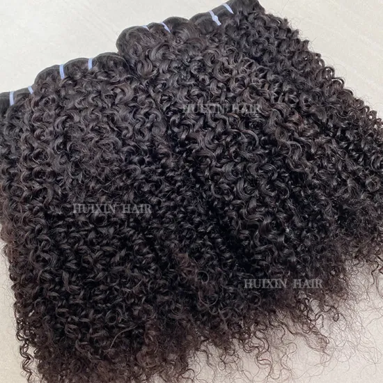 Top Quality Kinky Curly 100% Raw Human Hair Bundles Wholesale
