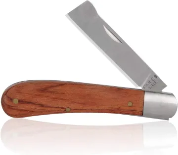 Professional Stainless Steel Garden Budding Knife, Pruning Folding Pocket Knife: High-Quality Gardening Tool for Efficient Plant Care