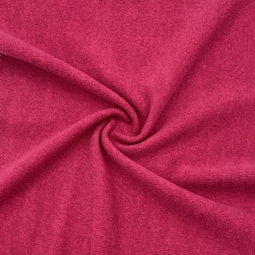 Tricô de cor pura 100% têxtil de poliéster
