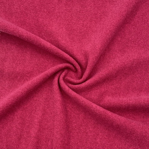 Tricô de cor pura 100% têxtil de poliéster