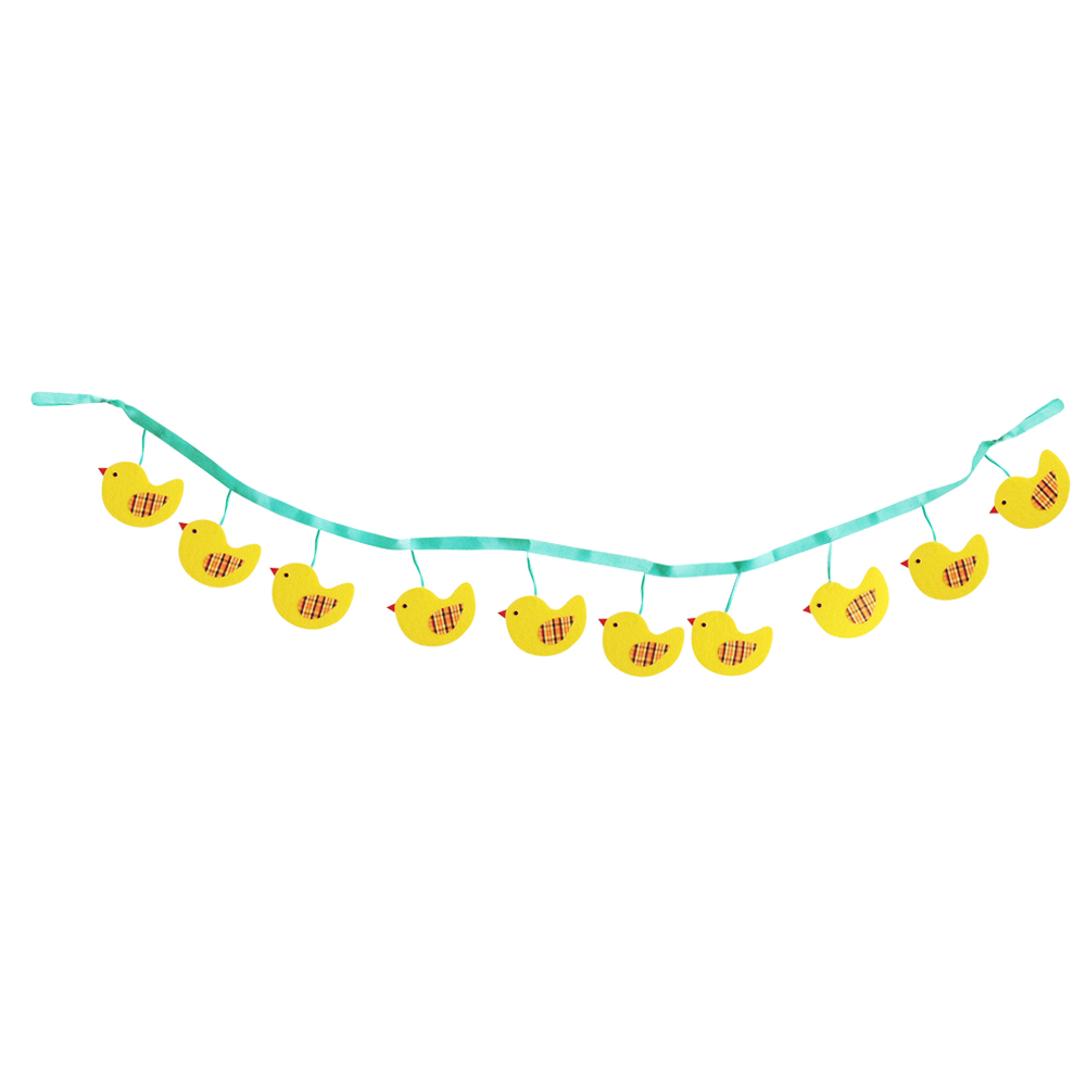 Easte Chick Shape Bunting Banner