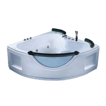 High-Quality Corner White Whirlpool Massage Acrylic Bathtub Prices