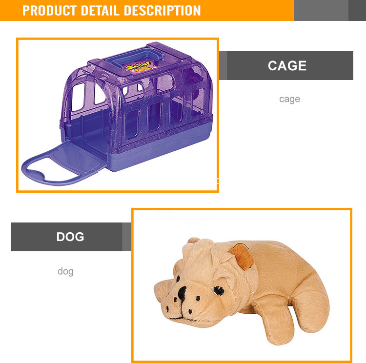 Plastic animal cage toy