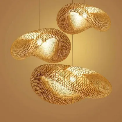 Chinese Bamboo Zen Chandelier for Home Interiors