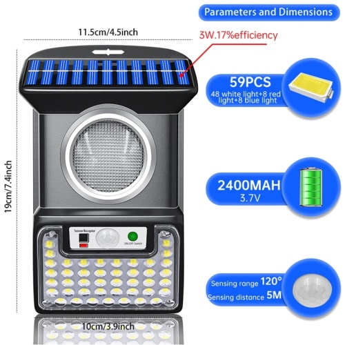 Solar Outdoor Lights 4 Modes