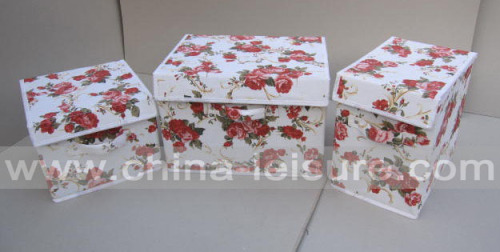 Storage Box Set with Flower Pattern (HMD-081)