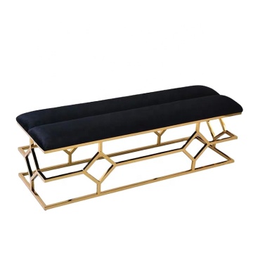 Wholesale Luxury Velvet Bedroom Upholstered Bench