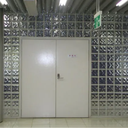 Colorful Mosaic Solid Glass Bricks Curtain Wall Partition