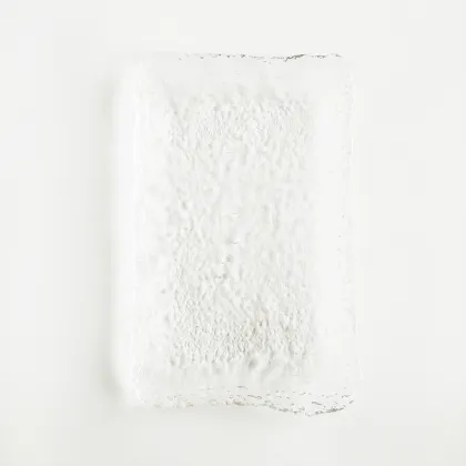 Wedding Decoration clear glass plate plates sets dinnerware luxury  charger plate