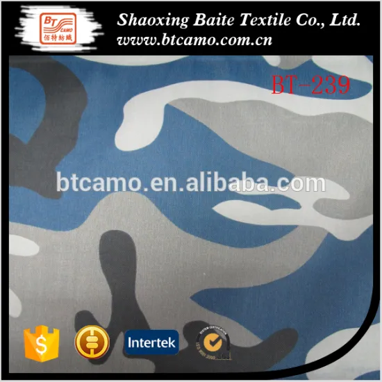Navy Camouflage Army Printed Fabric