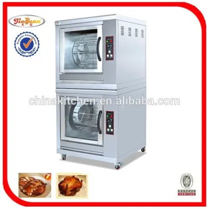EB-202 Stainless steel 2 Lays Electric Chicken Rotisserie for Restaurant