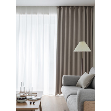 Simple high-end cotton and linen curtains