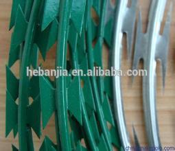 2016 hot sale YONGAN electric galvanized razor wire fence (ISO 9001 factory)