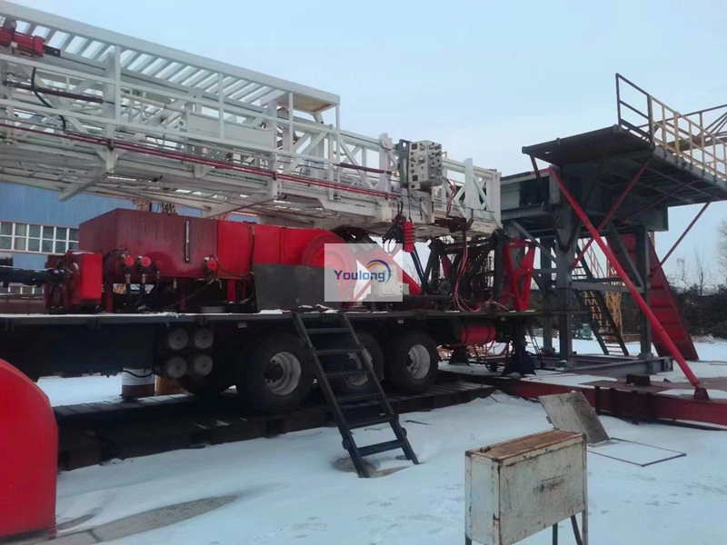 Workover Rig Engine Supply XJ2250 Workover Rig Truck-mounted Double Engine Equipment with ...