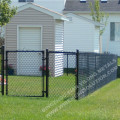 Green PVC Chain Link Fence Diamond Mesh