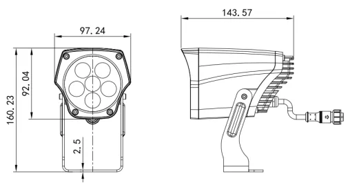12W Waterproof LED Flood Light