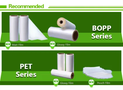 best price gloss and matt thermal lamination bopp film bopp metalized film