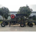 Mobile trailer wheel diesel engine jaw crushing plant