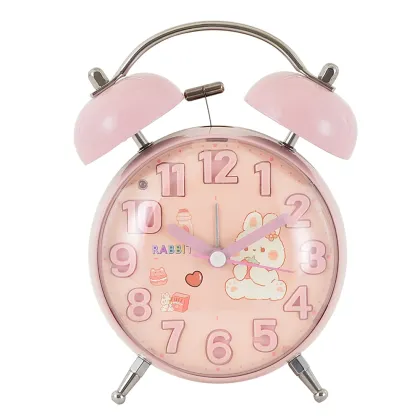 4Inch Animal Twin Bell Alarm Clock Duck Kids
