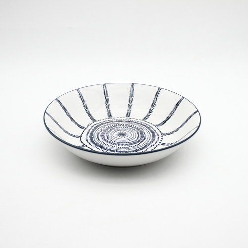 Pad Imprimée en céramique Table Vérification en porcelaine Ensemble de vaisselle