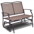 Patio Loveseat Glider Bench Outdoor Steel