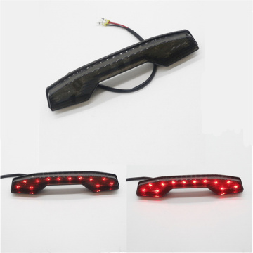 Universal Motorcycle Lighting System: Rear Brake Tail Lamp ATV LED Red Lens Stop Tail Light